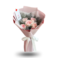 "My darling" bouquet of 5 pink roses - Phuket