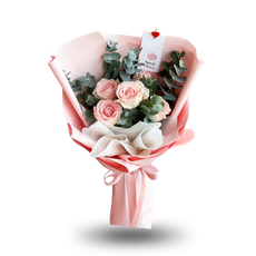 "My Angel" bouquet of 5 pink roses - Phuket