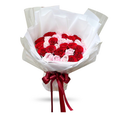 "Heart's melody" Large Bouquet Of 30 Roses - Valentine's collection Phuket