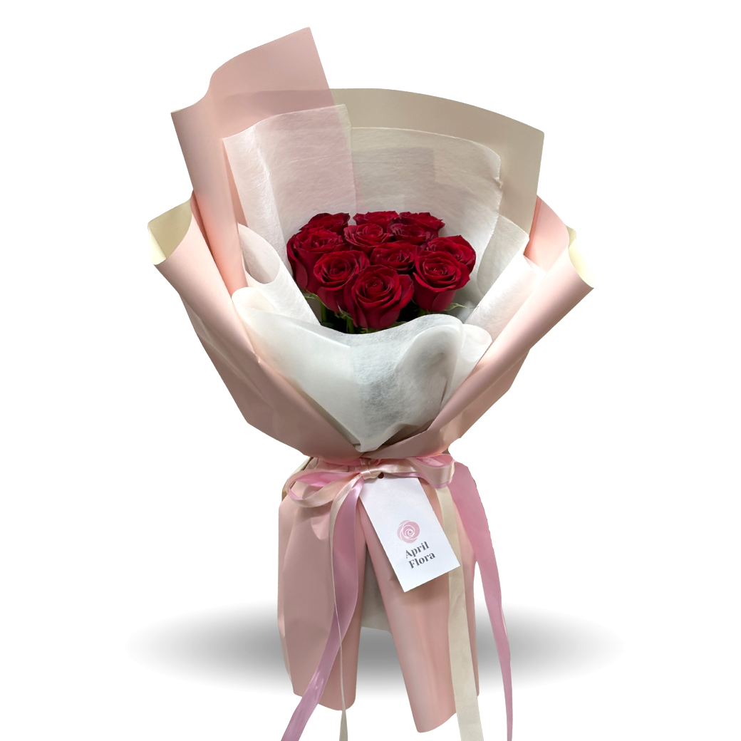 "Red Love" Stylish Bouquet Of Red Roses - Phuket