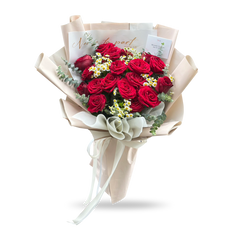 Daisy & Roses – 20 Red Roses Bouquet - Phuket