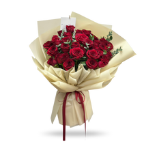 Velvet Rouge – 20 Red Roses Bouquet - Phuket