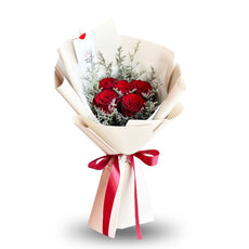 "Honey" bouquet of 5 red roses - Phuket