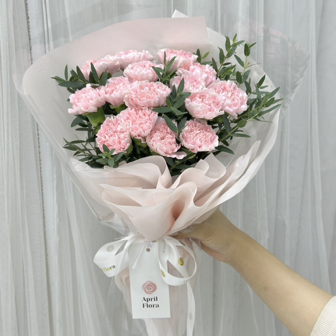 "Blossom of Grace" Bouquet Of Carnations - Phuket