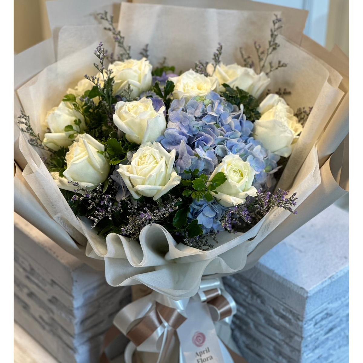ช่อดอกไม้ "Lovely Blue"