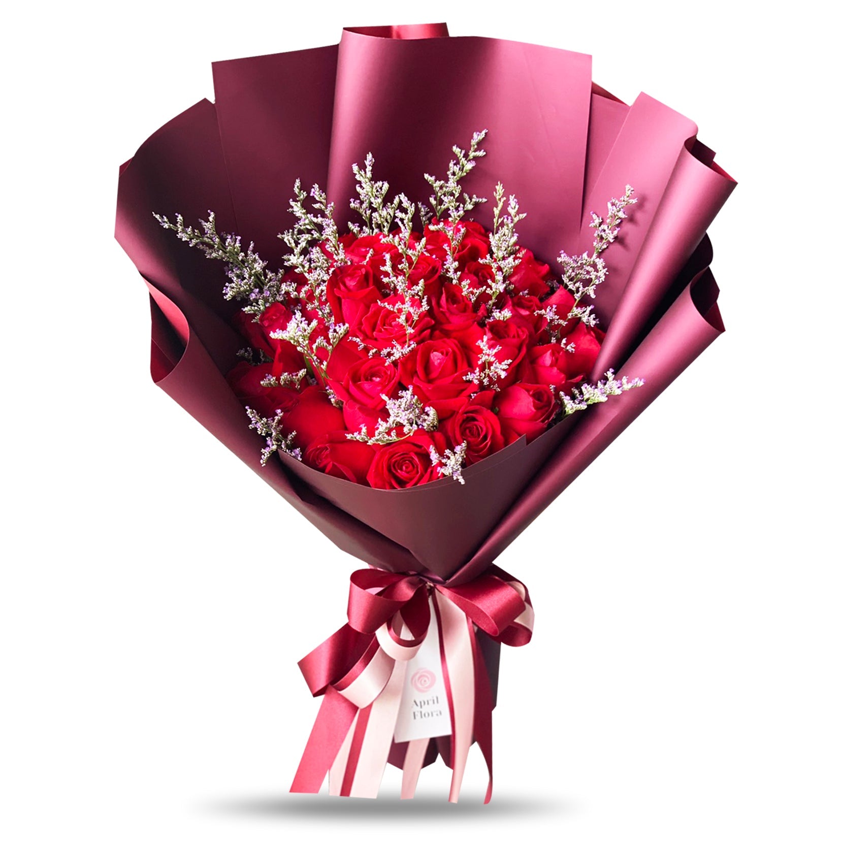 "Heartfelt" Large Bouquet Of 30 Red Roses - Valentine's collection Phuket