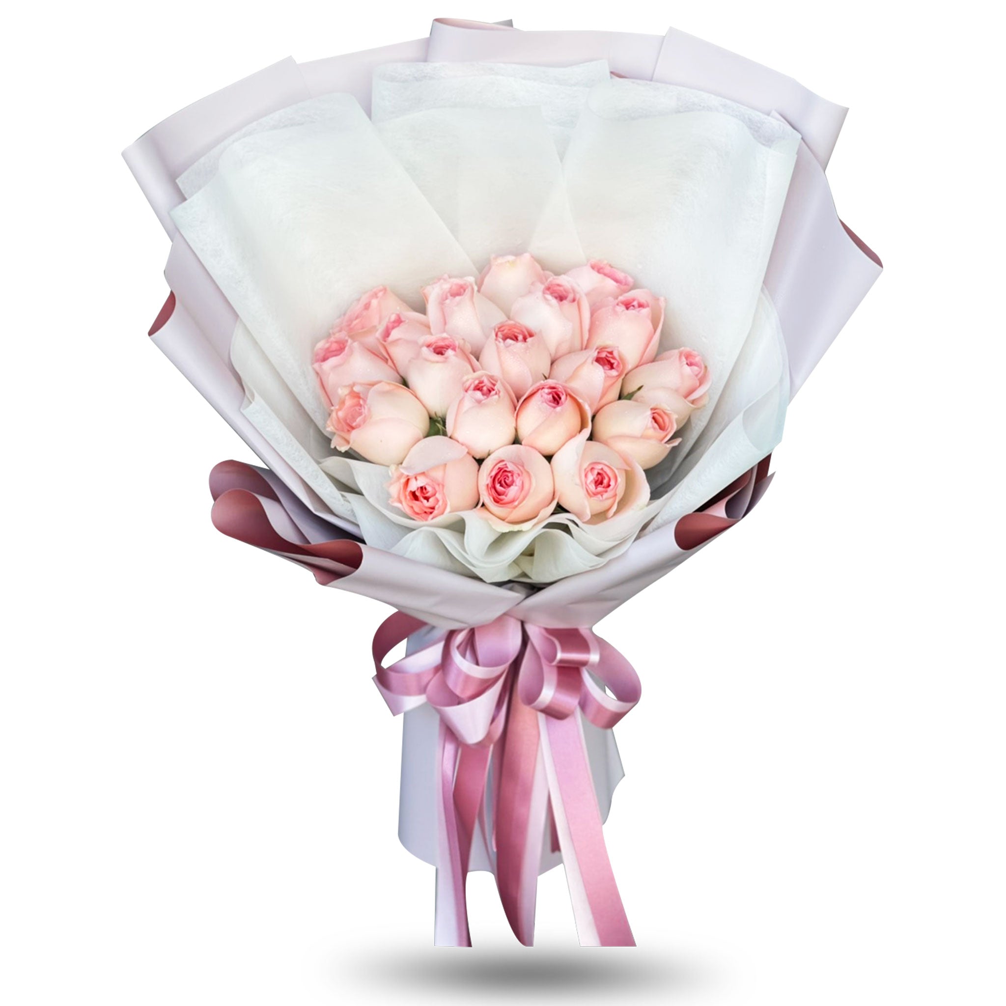 "Beloved" Bouquet Of 20 Pink Roses - Valentine's collection Phuket